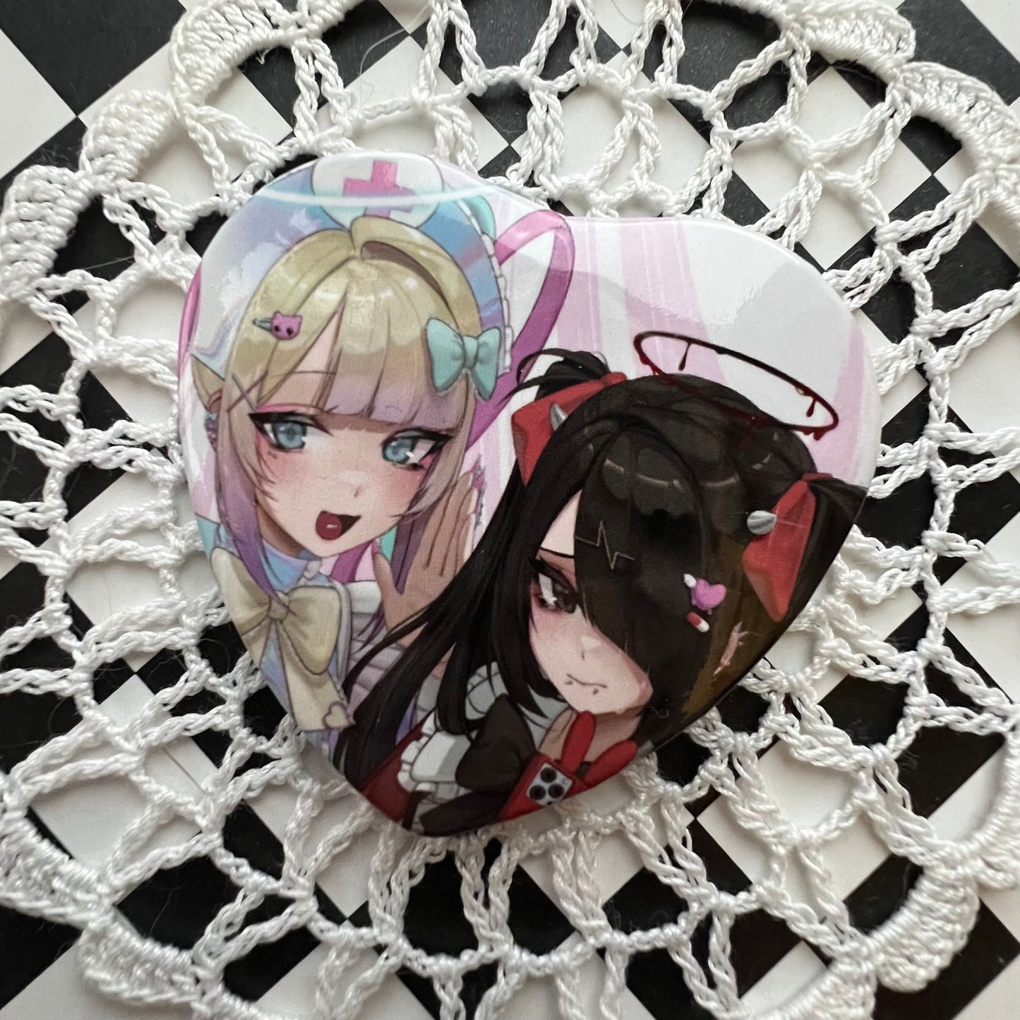 魔法少女まどか☆マギカ/ハートバッジ【暁美ほむら・鹿目まどか】