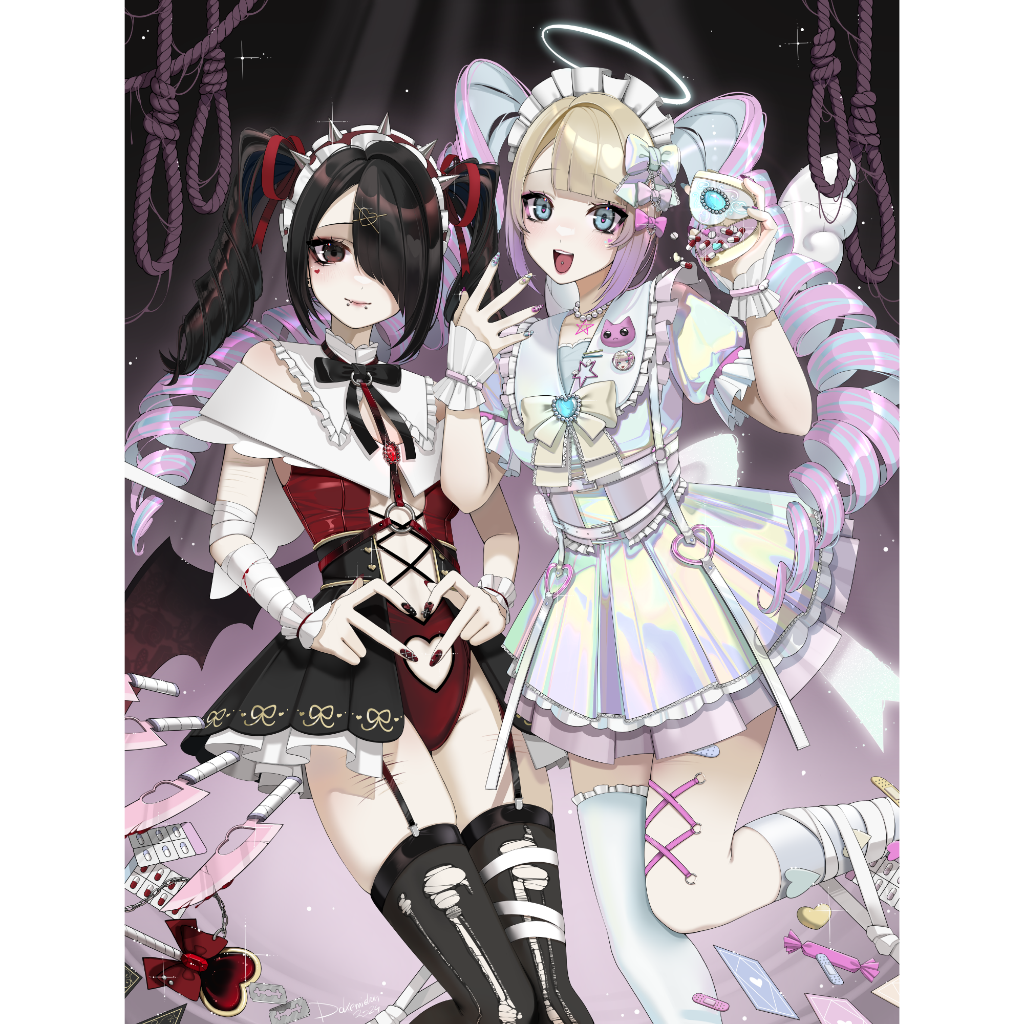 プリント/アメちゃん＆カンゲル【魔法少女Ver.】 – Dakemichan