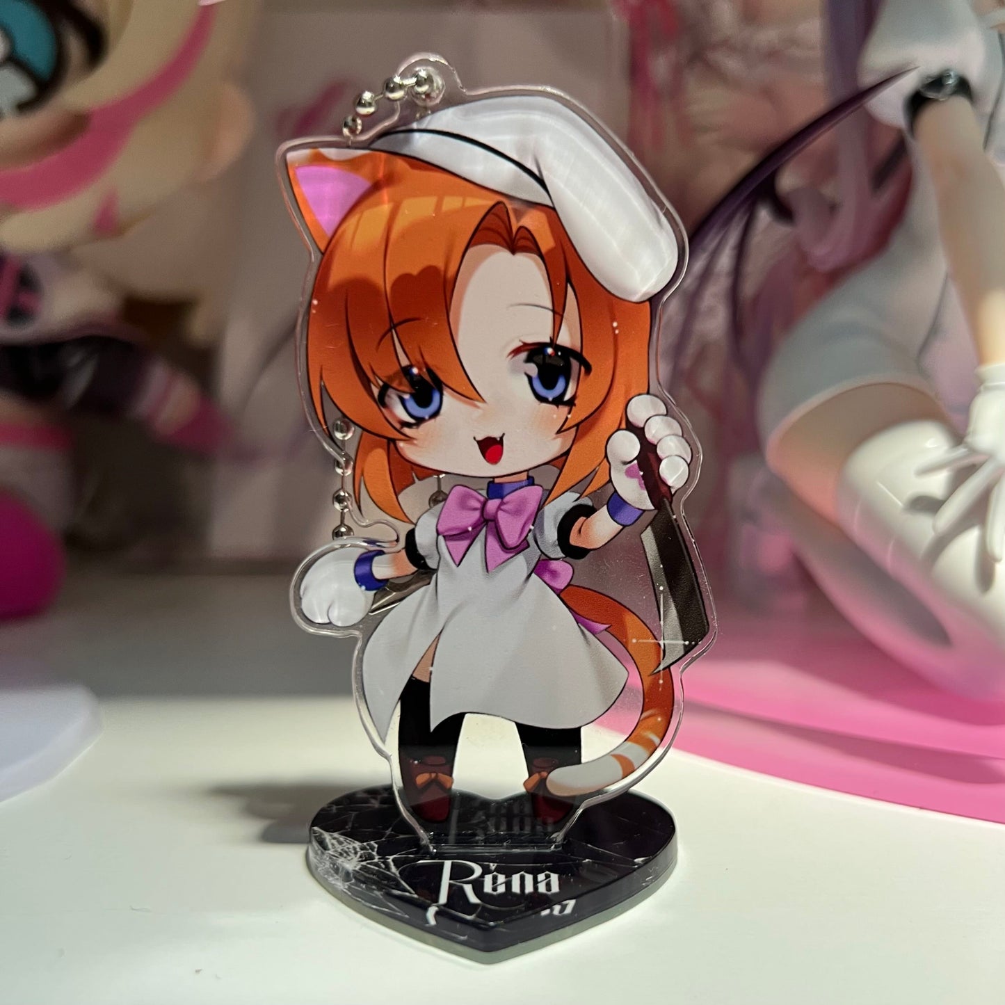 Rena/Standee Keychains from Higurashi
