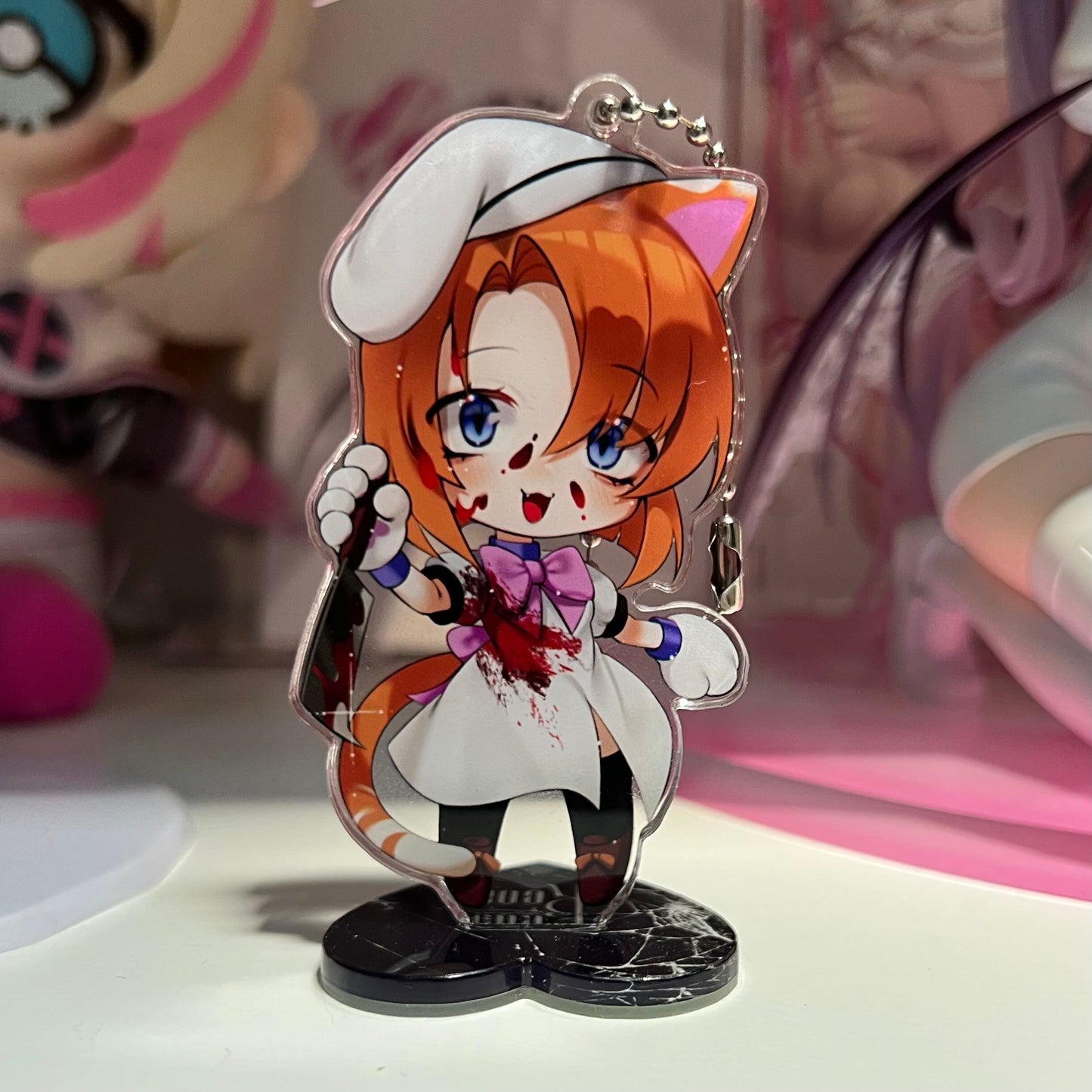 Rena/Standee Keychains from Higurashi