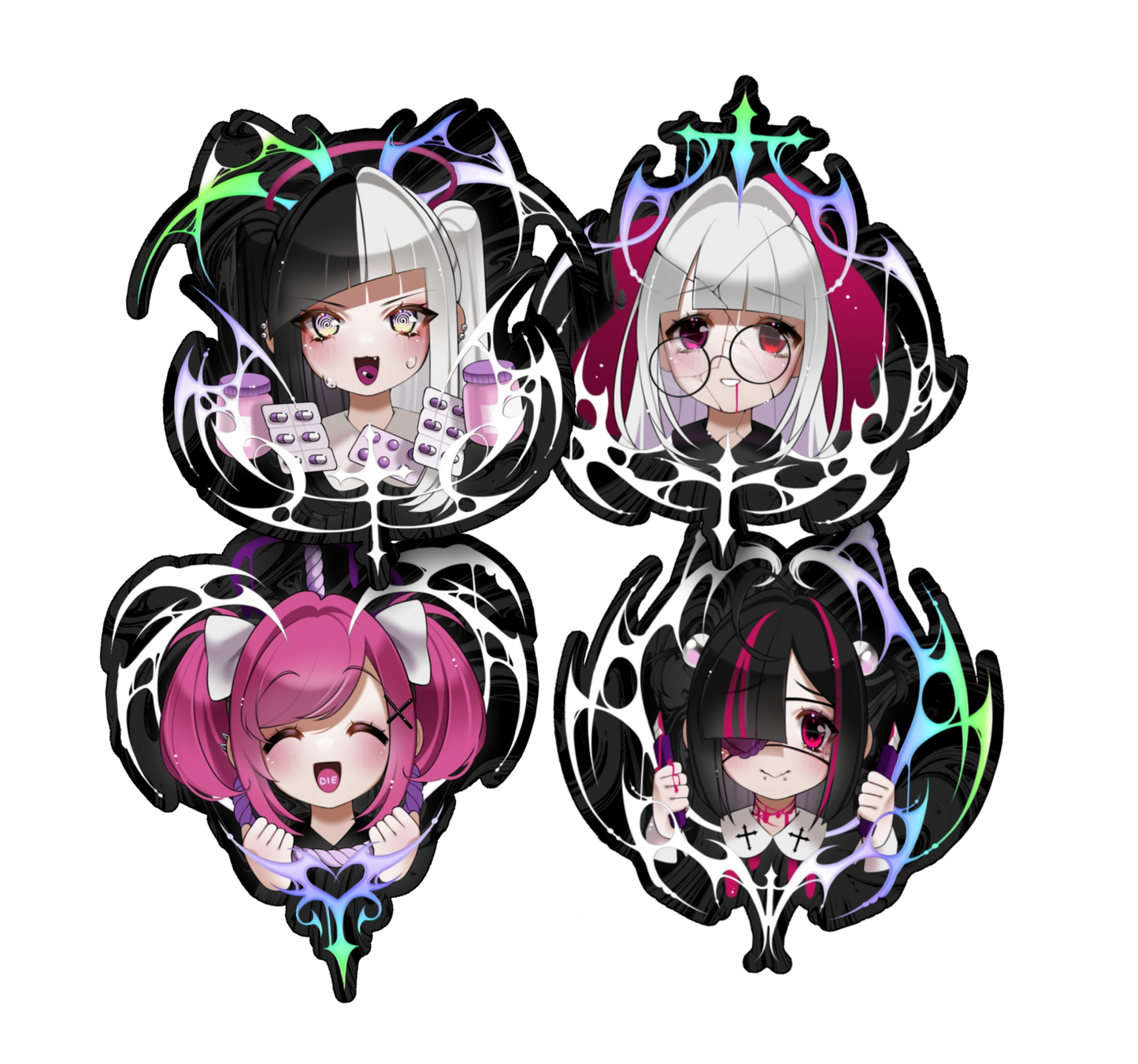 Combo stickers / Hikki set