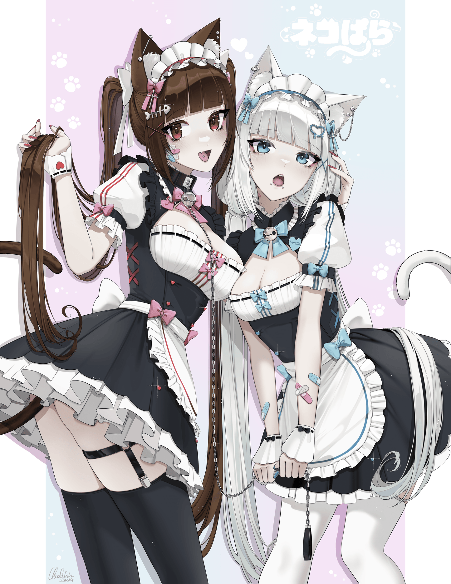 Nekopara/ Chocolate and Vanilla print
