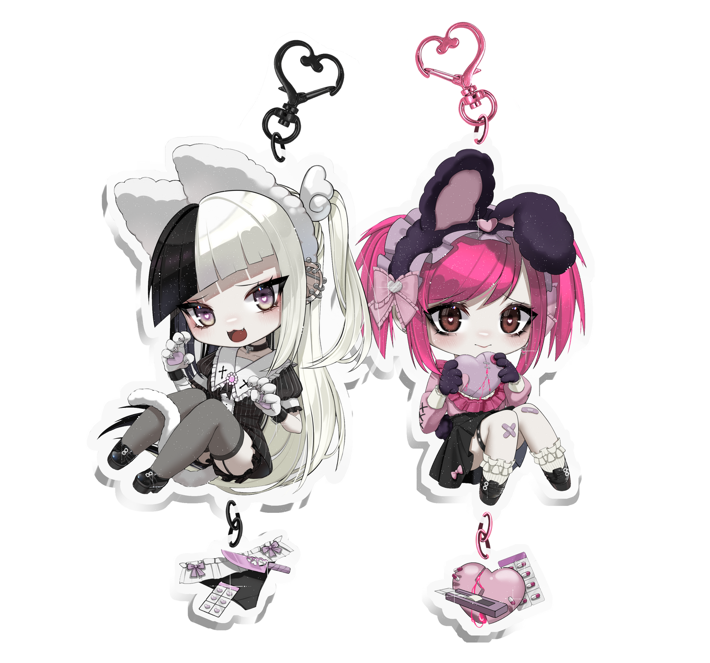 Dakemi & Kiumi / Combo Keychains