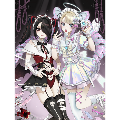 プリント/アメちゃん＆カンゲル【魔法少女Ver.】 – Dakemichan