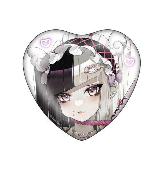 Dakemi Heart Shaped Pin