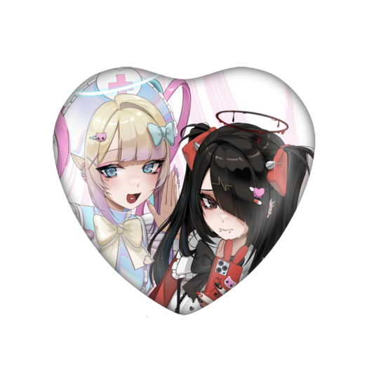 NGO // Heart Badge / Ame chan and Kangel [Nurse ver]