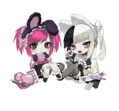 Dakemi & Kiumi / Hikkis sticker set