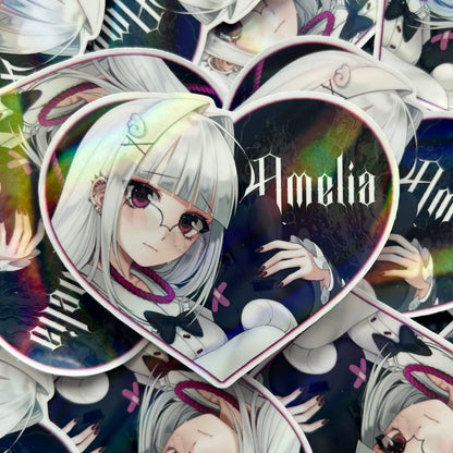 Amelia & Mikaela / Combo heart stickers