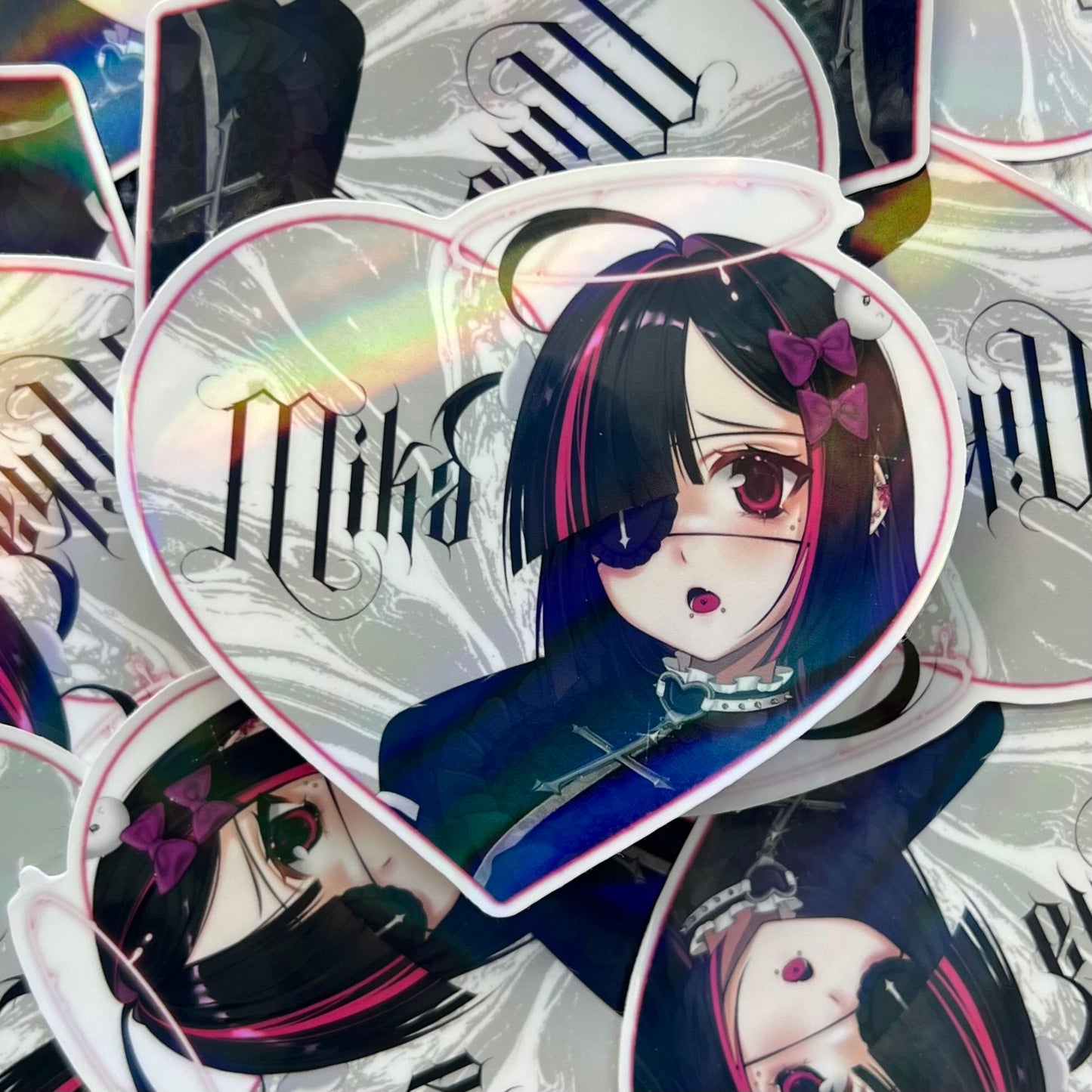 Amelia & Mikaela / Combo heart stickers