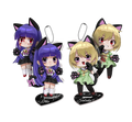 Standee Keychains/ Rika & Satoko [Higurashi]
