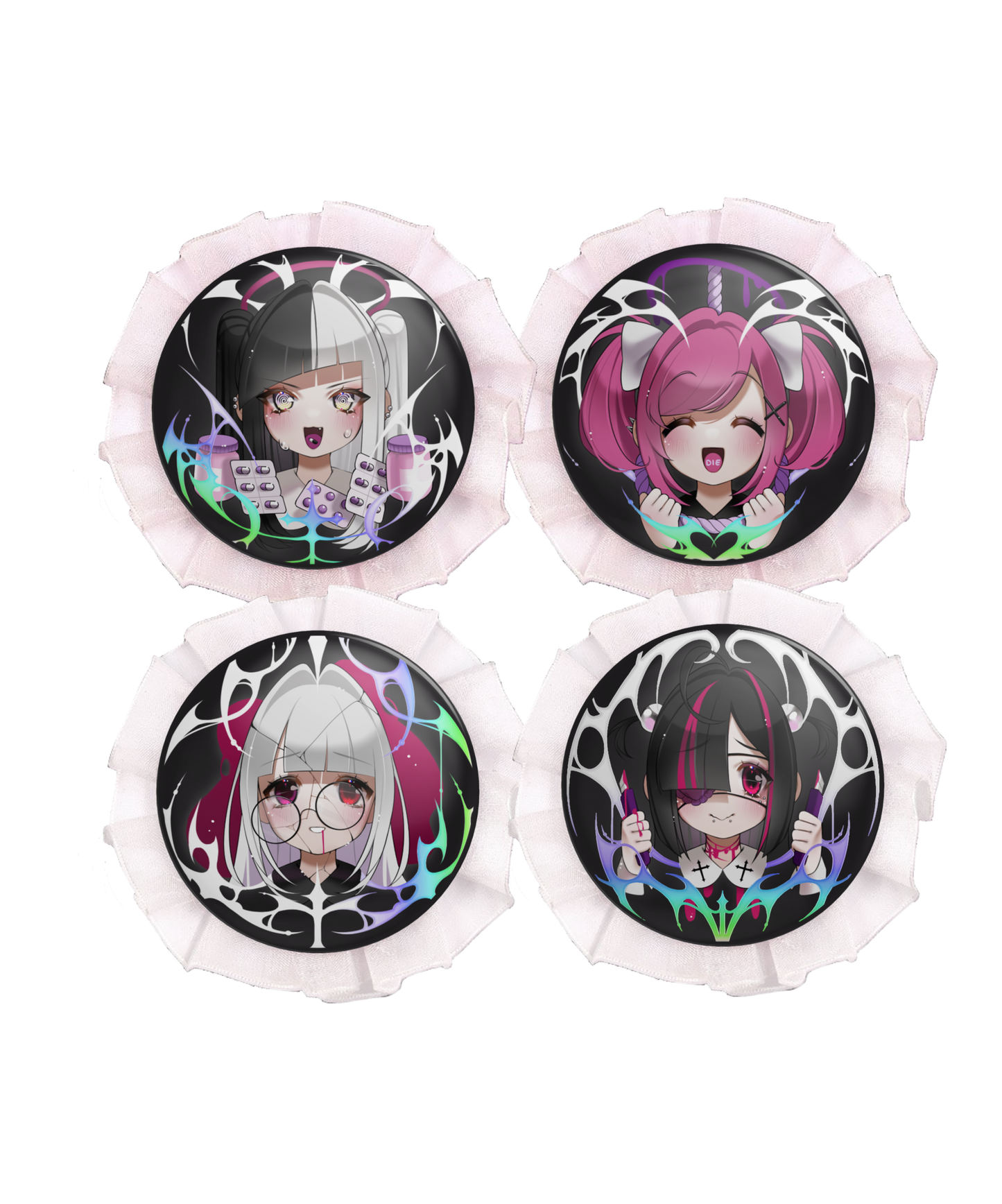 Rosette badges / Hikki set