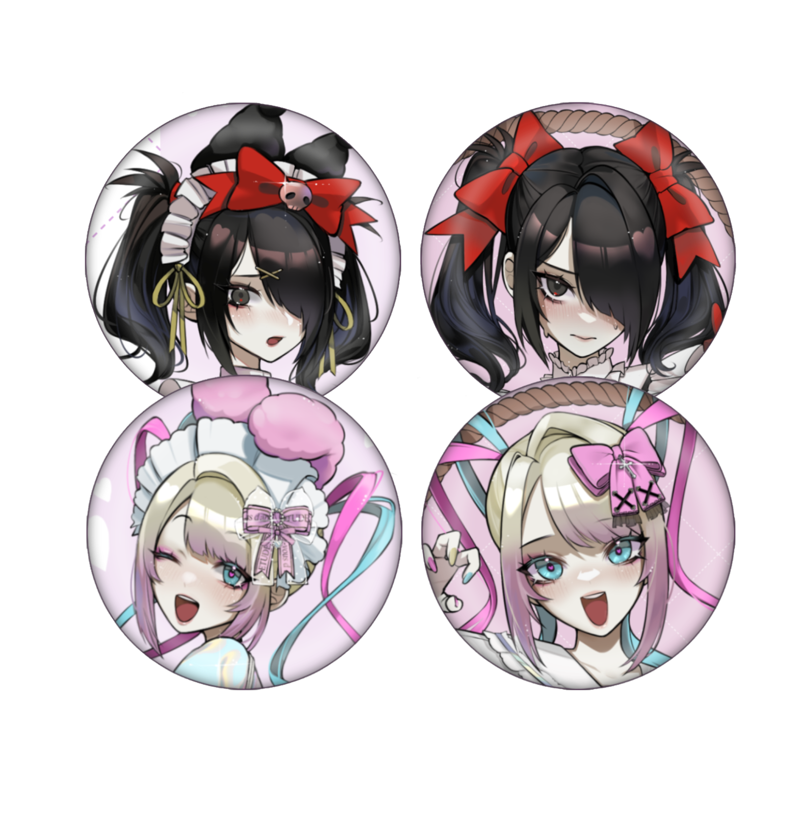 Ame chan and Kangel pins / Needy Girl Overdose