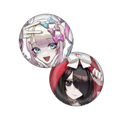 Combo pins/ Ame-chan & Kangel [Hoodies Ver.]