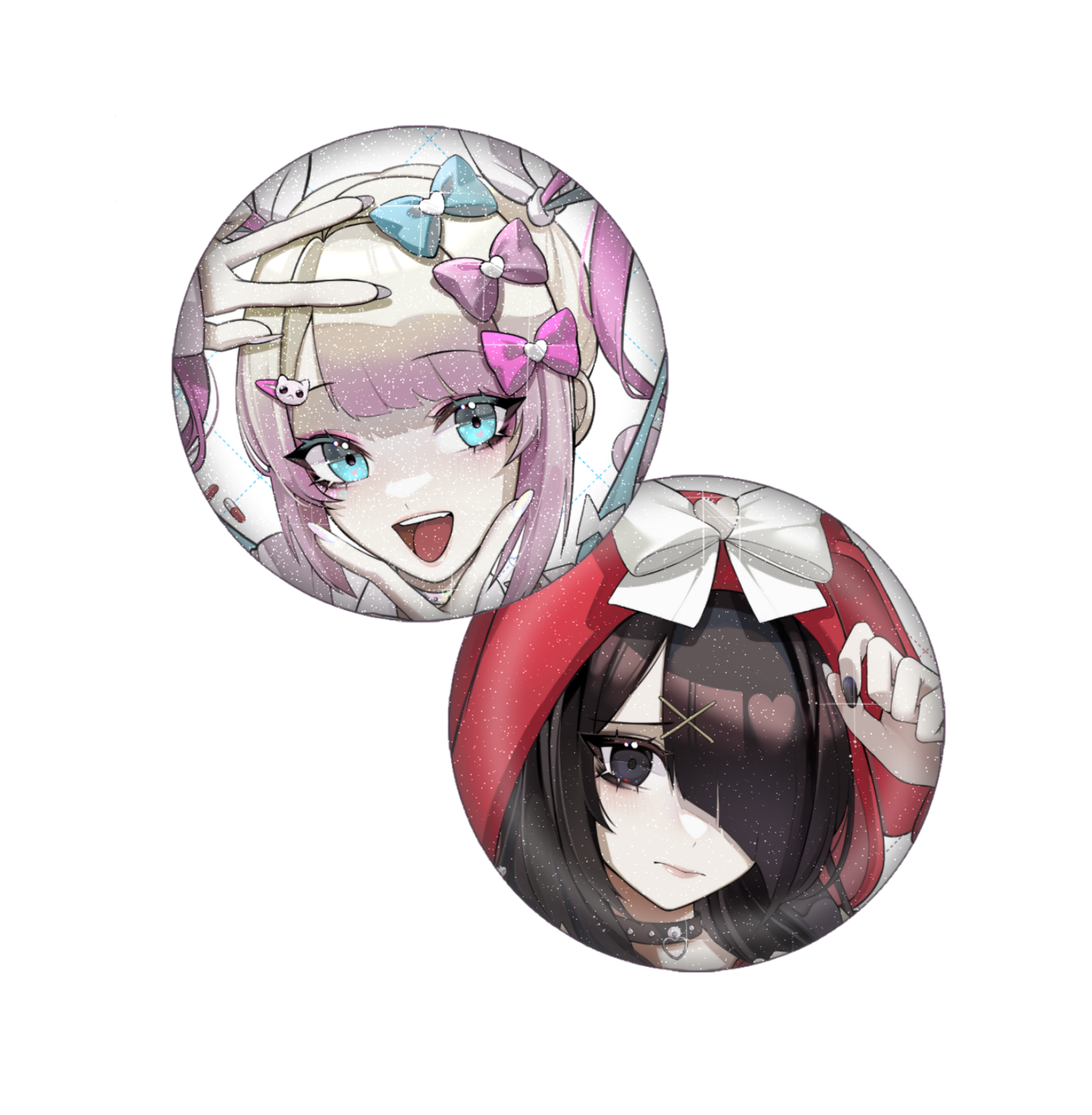 Combo pins/ Ame-chan & Kangel [Hoodies Ver.]