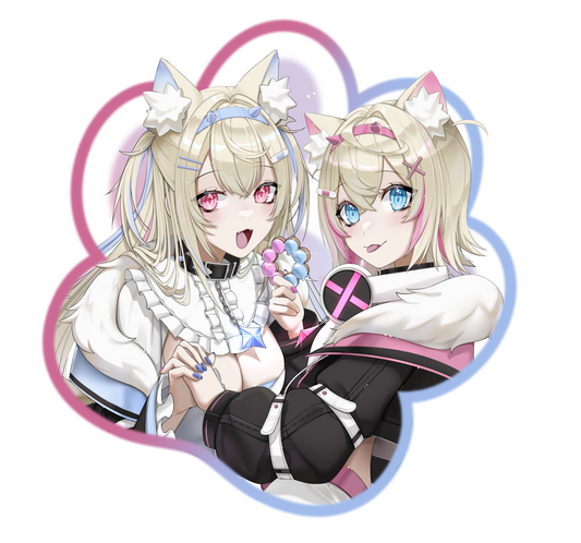 Fuwamoco Sticker / [Hololive]