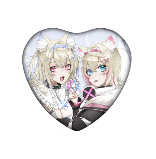 Heart Badge/ Fuwamoco