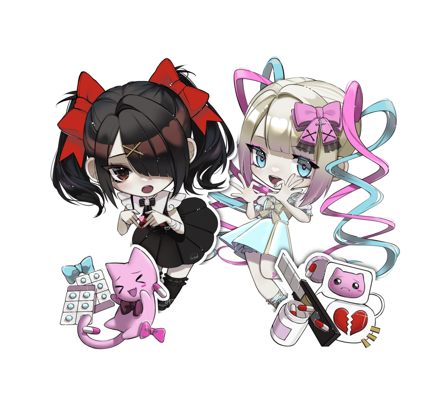 Needy Girl Overdose [jirai outfits]/ Combo sticker [Kangel and Ame chan]