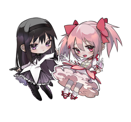 Puella Magi Madoka Magica / Combo sticker [Homura Akemi and Madoka Kaname]