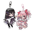 Combo Keychain/ Homura & Madoka [Puella Magi Madoka Magica]