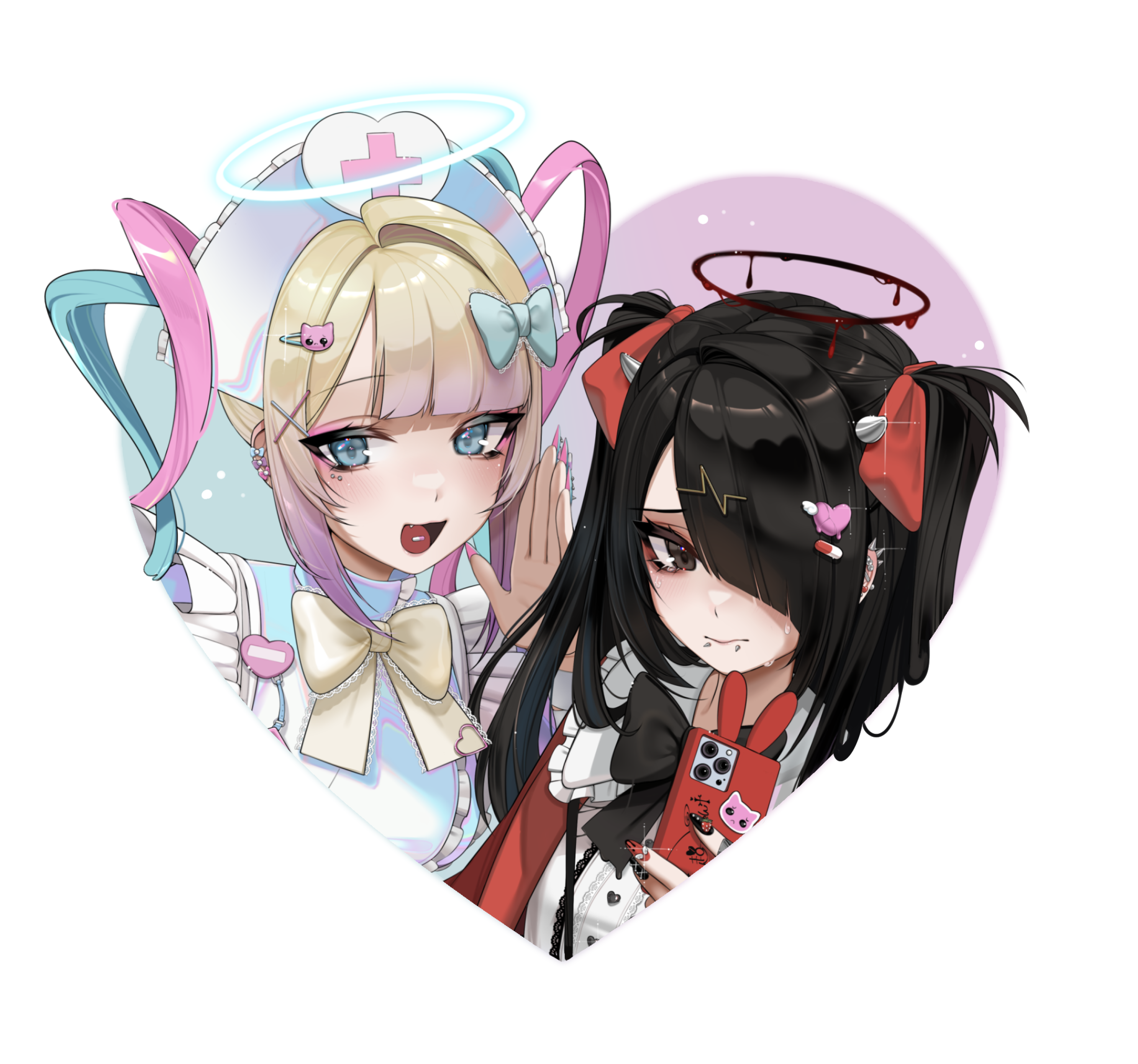 Sticker/ Ame chan & Kangel [Nurse Ver.]