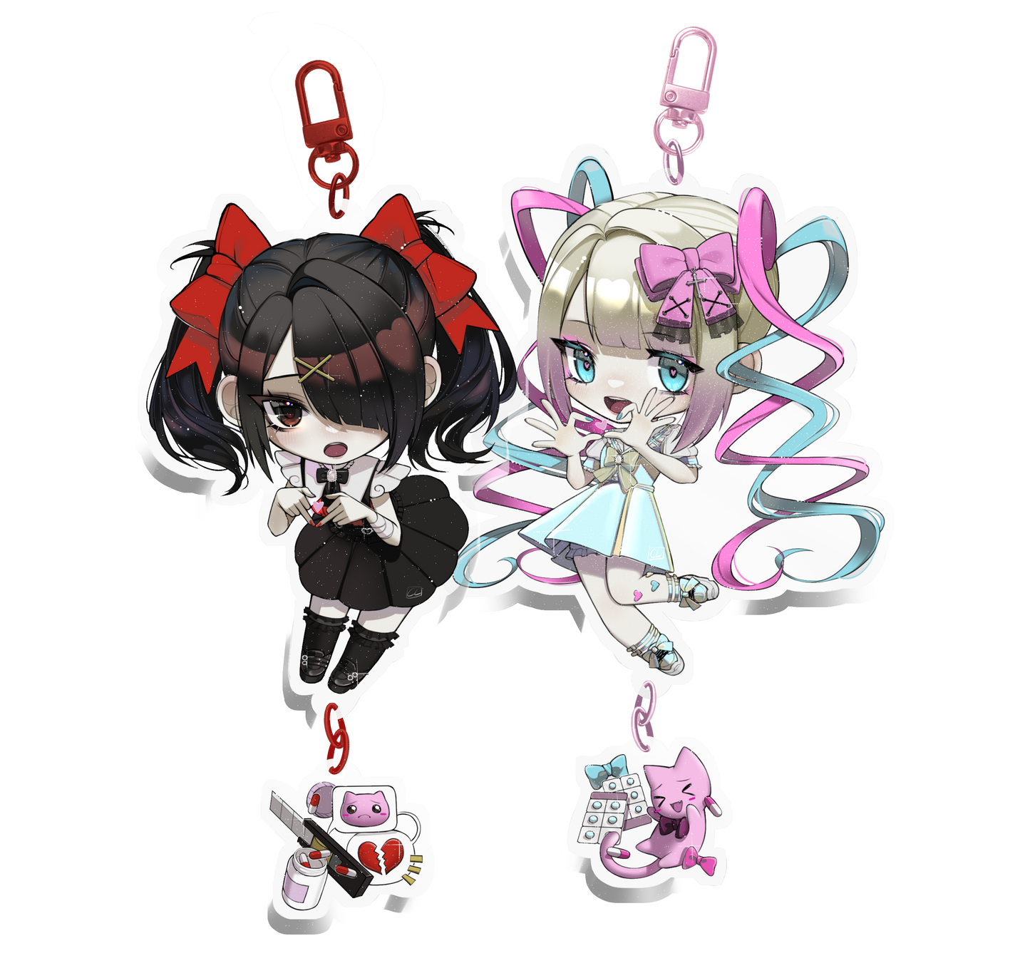 Needy Girl Overdose / Combo Keychain [Ame chan and Kangel jirai ver]