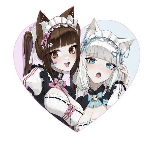 Nekopara / Heart Sticker [Chocola and Vanilla]
