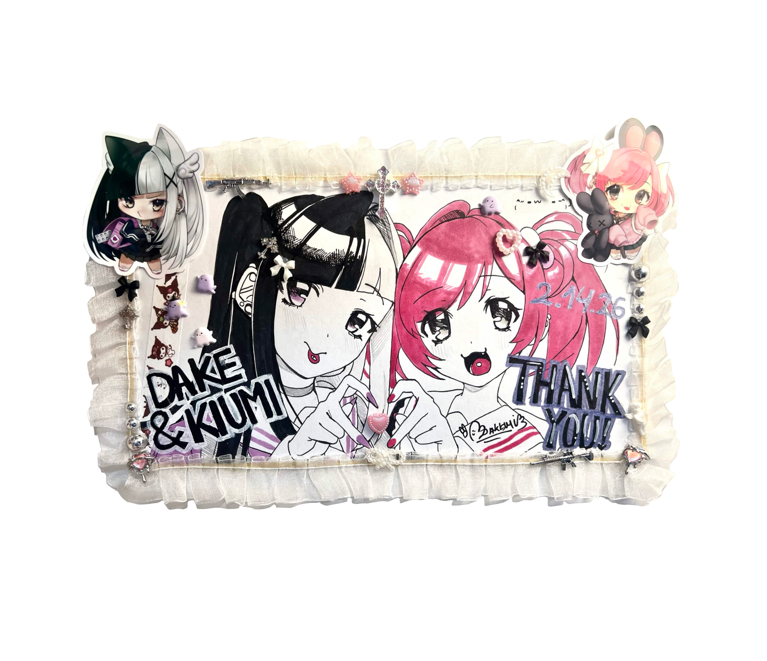 Original Shikishi / Hikki Angels [Dakemi & Kiumi]